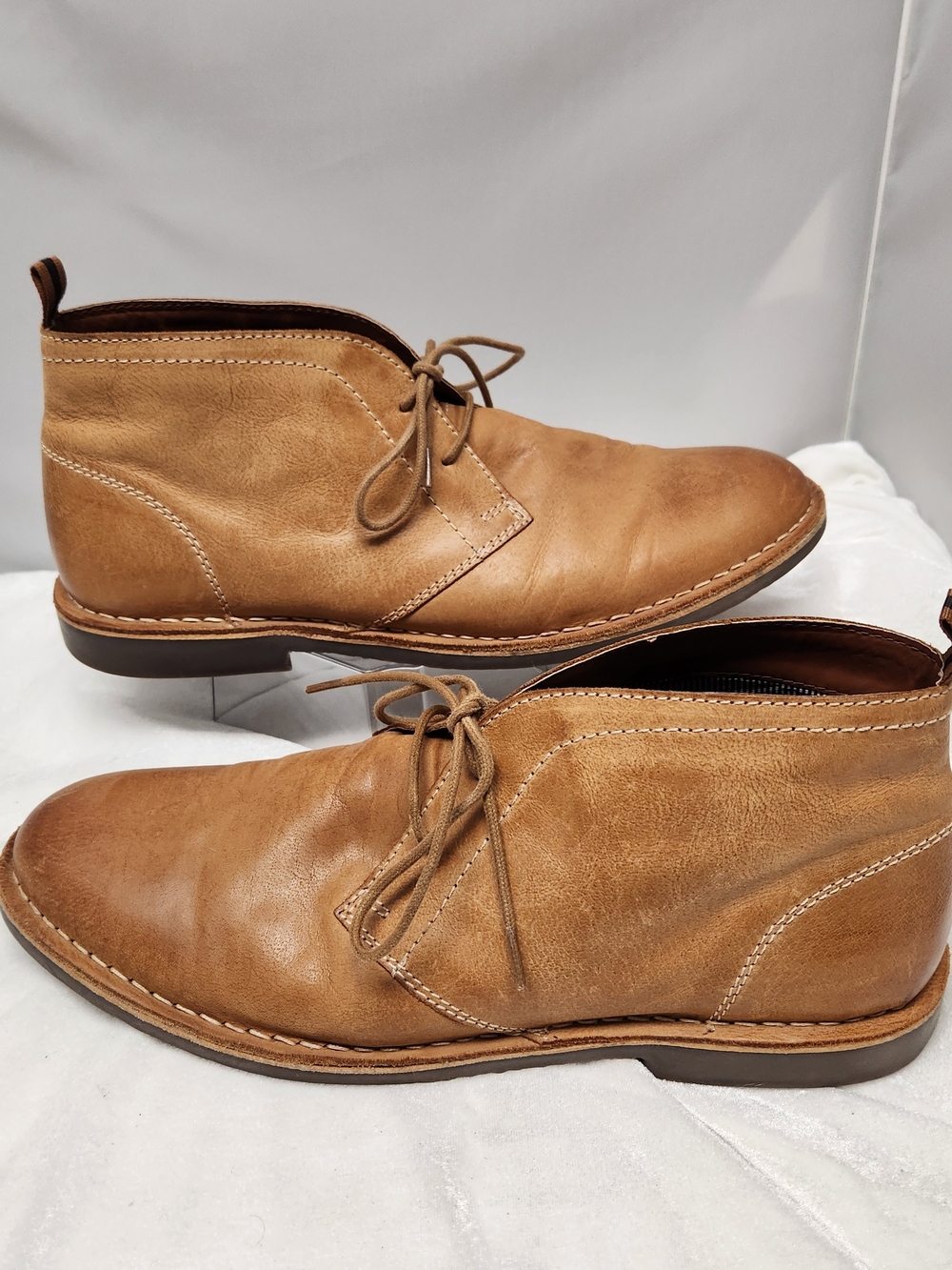 Crown Vintage Tan Leather Chukka Boots Size 13